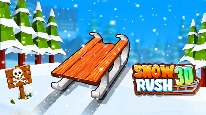 Snow Rush 3D running gameplay